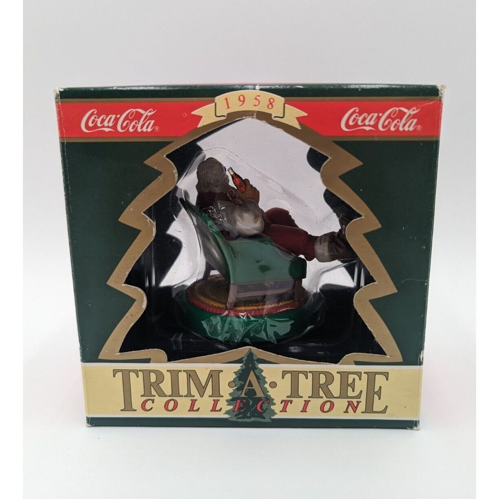 2 Coca Cola Ornament Santa Claus‎  1990 - Picture 7 of 16